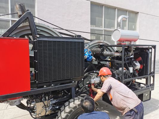 Tensioner кабеля 97kw 2x40kN гидравлический надземный с тормозной системой воздуха